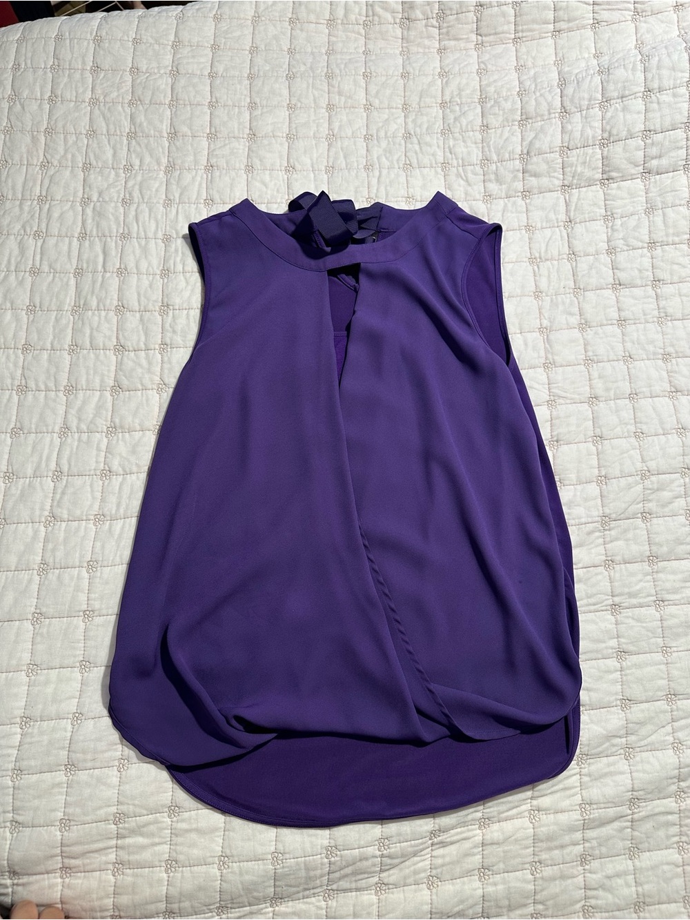 41 Hawthorn Violet Twist Neck Blouse - Picture 4 of 12